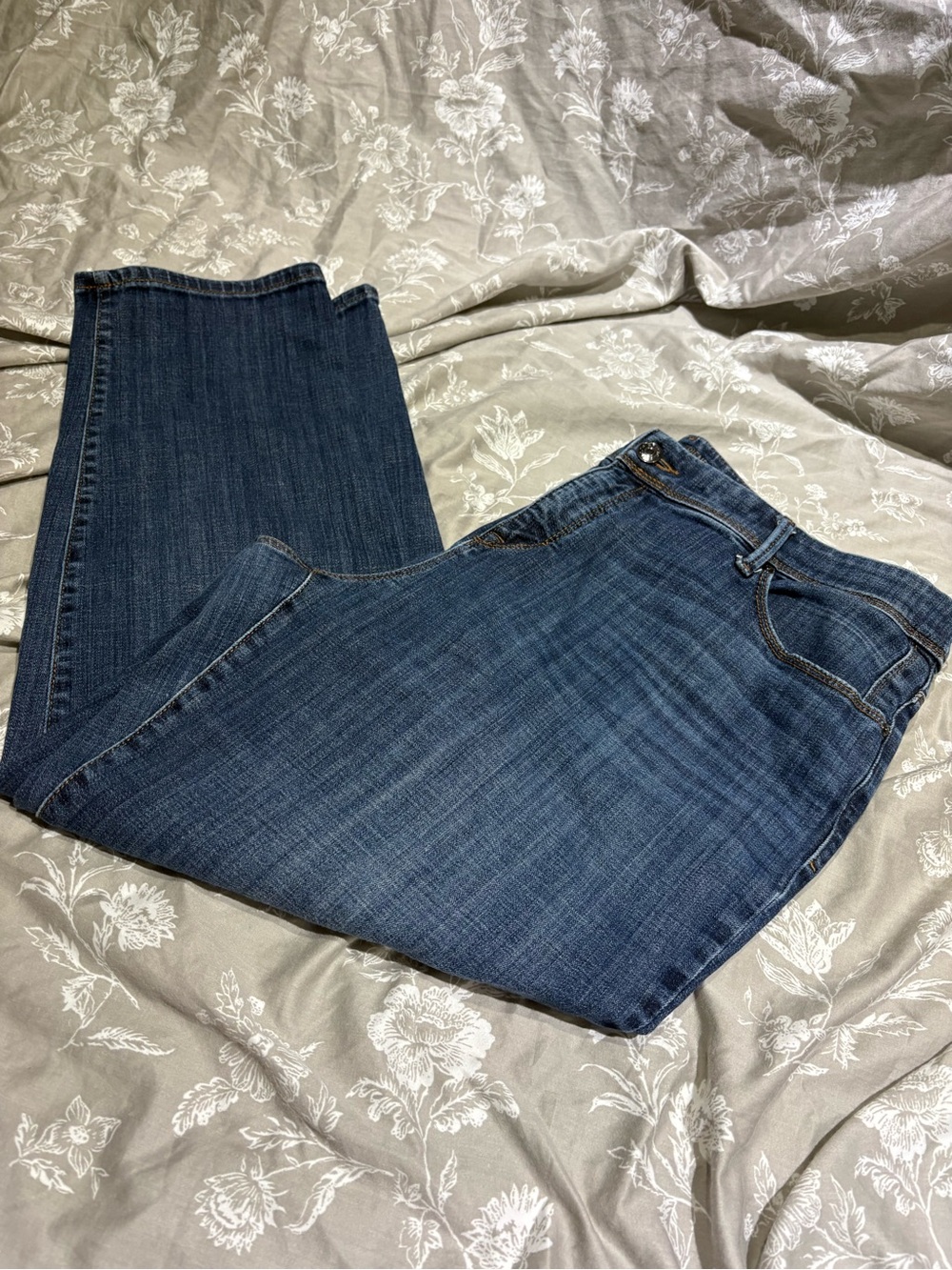 Chico's Dark Blue Boot-Cut Jeans